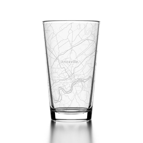 Knoxville TN Map Pint Glass