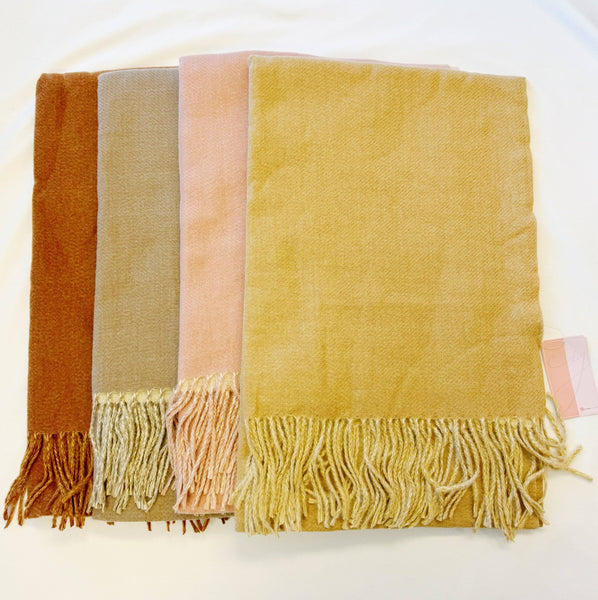 Double Sided Reversible Scarf: Beige