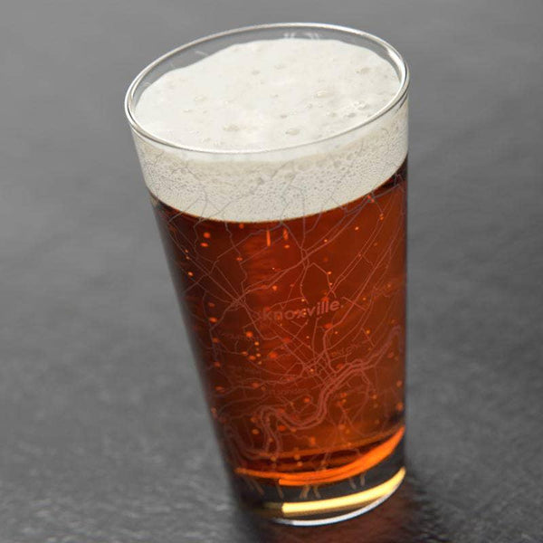Knoxville TN Map Pint Glass
