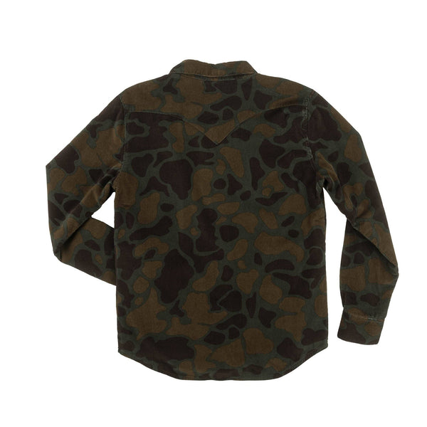 Desperado Shacket: Woodland Camo