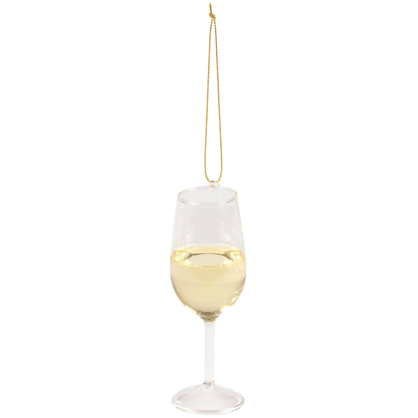 Glass White Wine Ornament