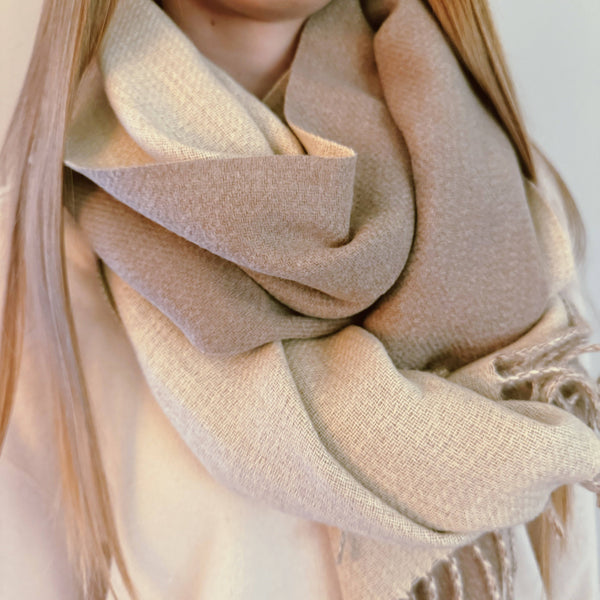 Double Sided Reversible Scarf: Gray