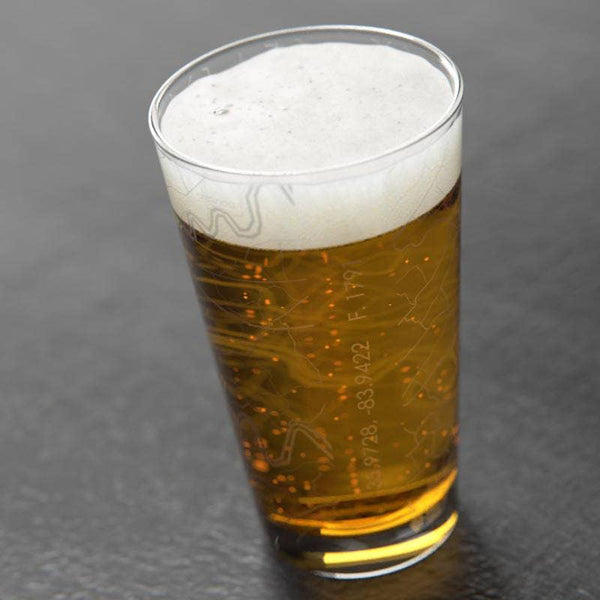 Knoxville TN Map Pint Glass