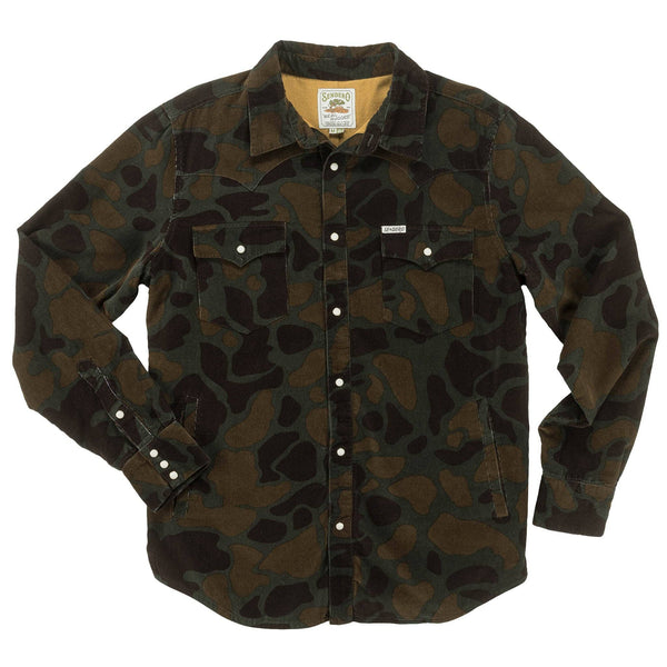Desperado Shacket: Woodland Camo