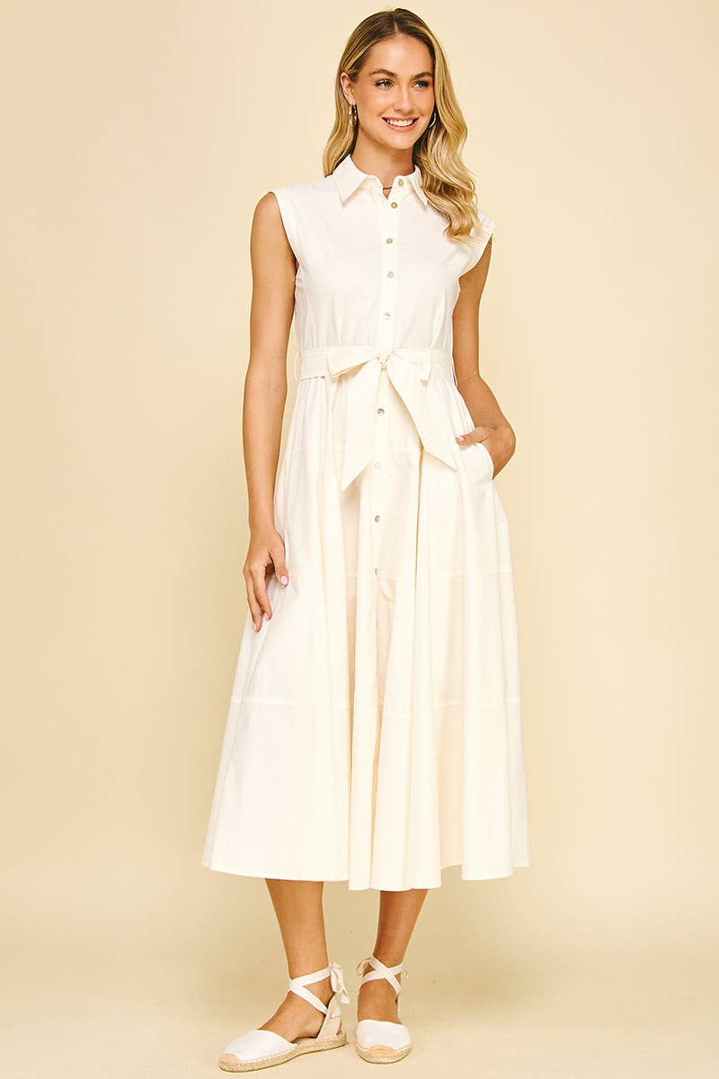 Button Down Midi Dress