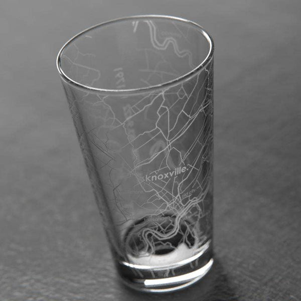 Knoxville TN Map Pint Glass