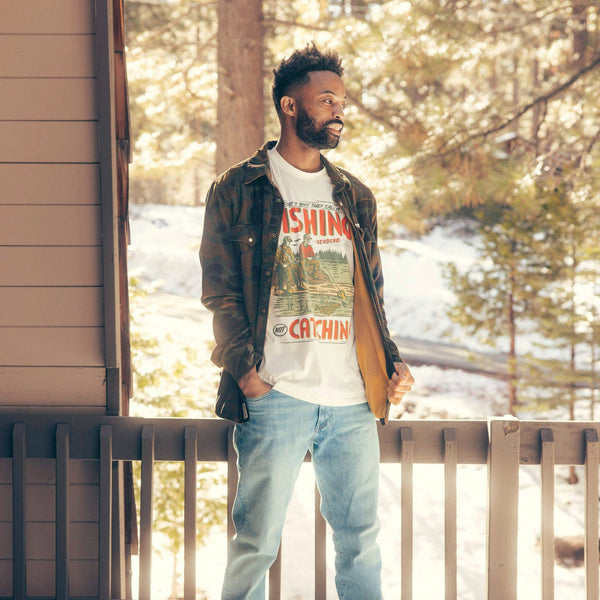 Desperado Shacket: Woodland Camo