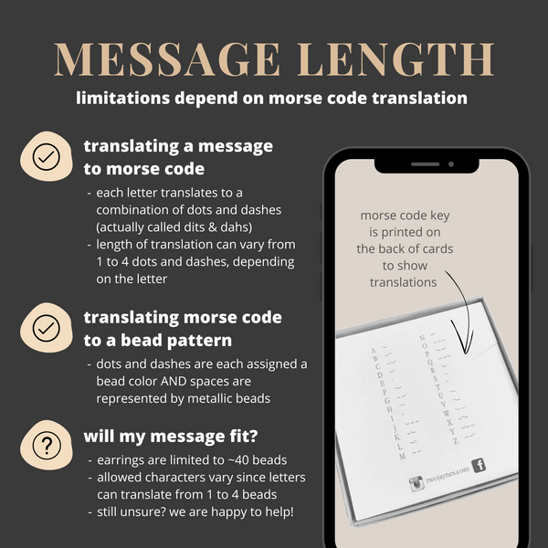 CUSTOM Morse Code Jewelry
