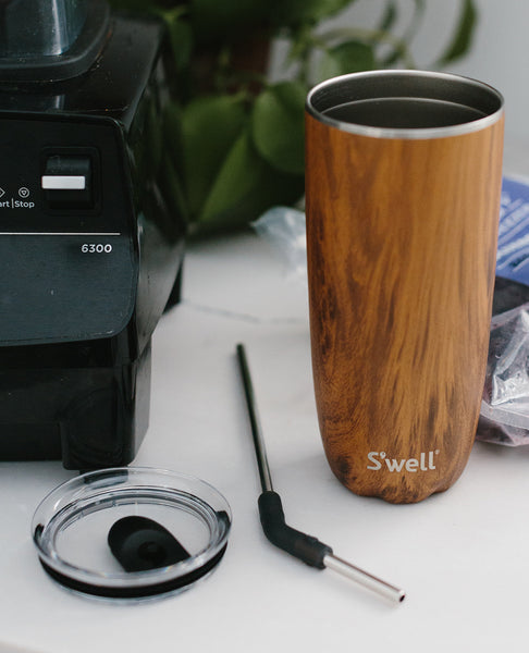 Insulated Tumbler with Straw - 24oz, Teakwood