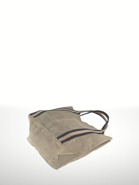 Melody Suede Leather Tote Bag 221890: Dark red