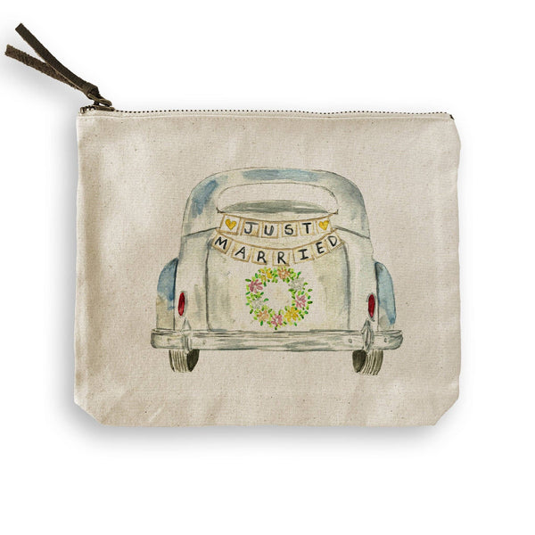 Just Married Car Tea Towel