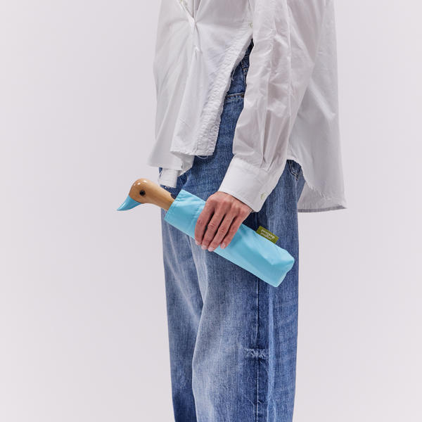 Aqua Blue Duck Umbrella