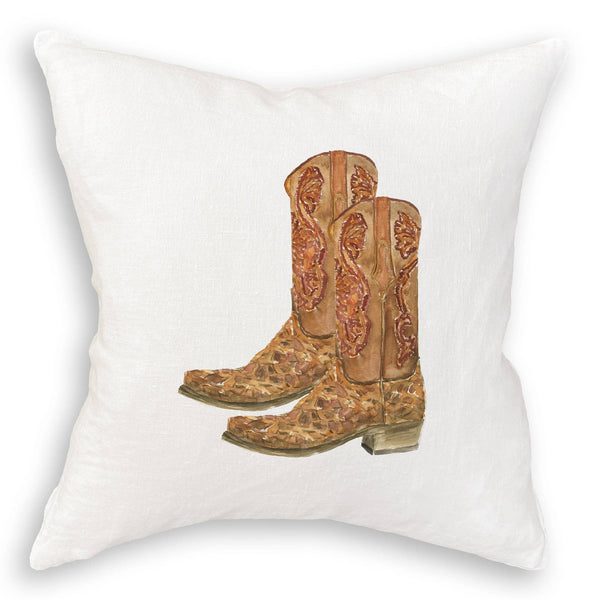 Brown Cowboy Boots: Dishtowel
