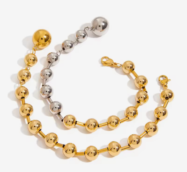 In Your Sphere of Orbit Bracelet- Waterproof- PVD: Yellow Gold