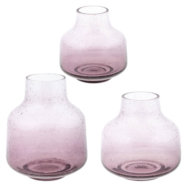Bubble Glass Vase: Green