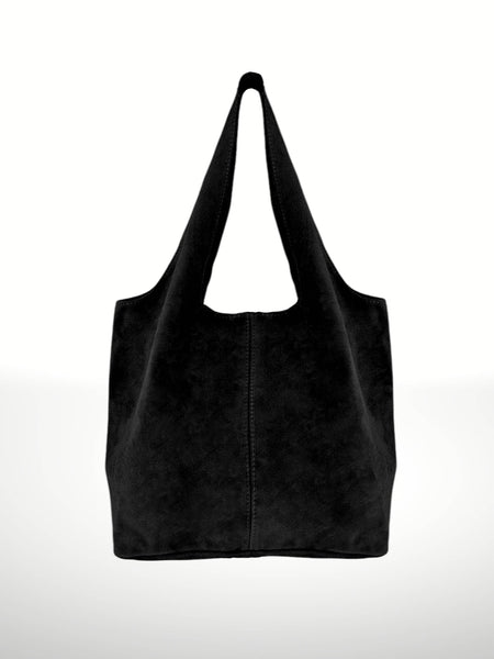 Giannina 221024 Suede Leather Shoulder Bag: Leather