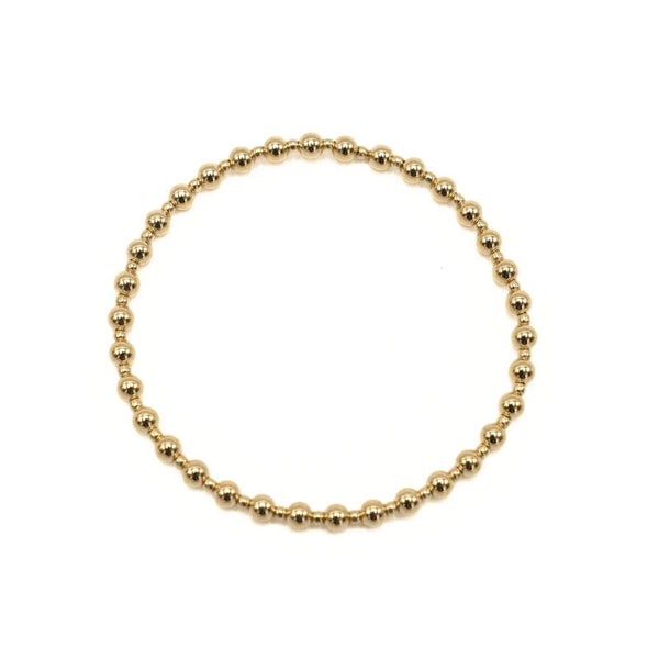 4mm+2mm+4mm Gold Filled Waterproof Dimension Bracelet: 7.0