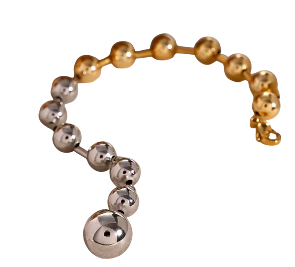 In Your Sphere of Orbit Bracelet- Waterproof- PVD: Yellow Gold