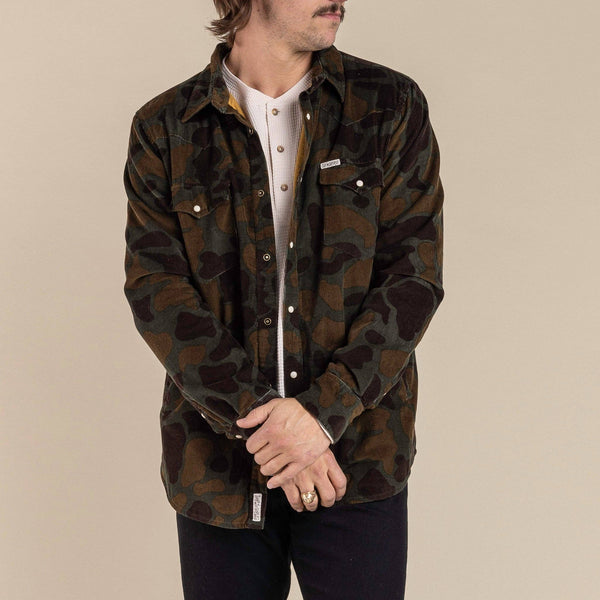 Desperado Shacket: Woodland Camo