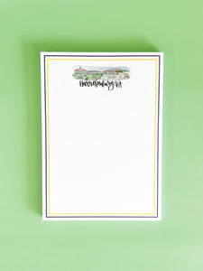 Harrisonburg, Virginia Skyline Notepad - JMU