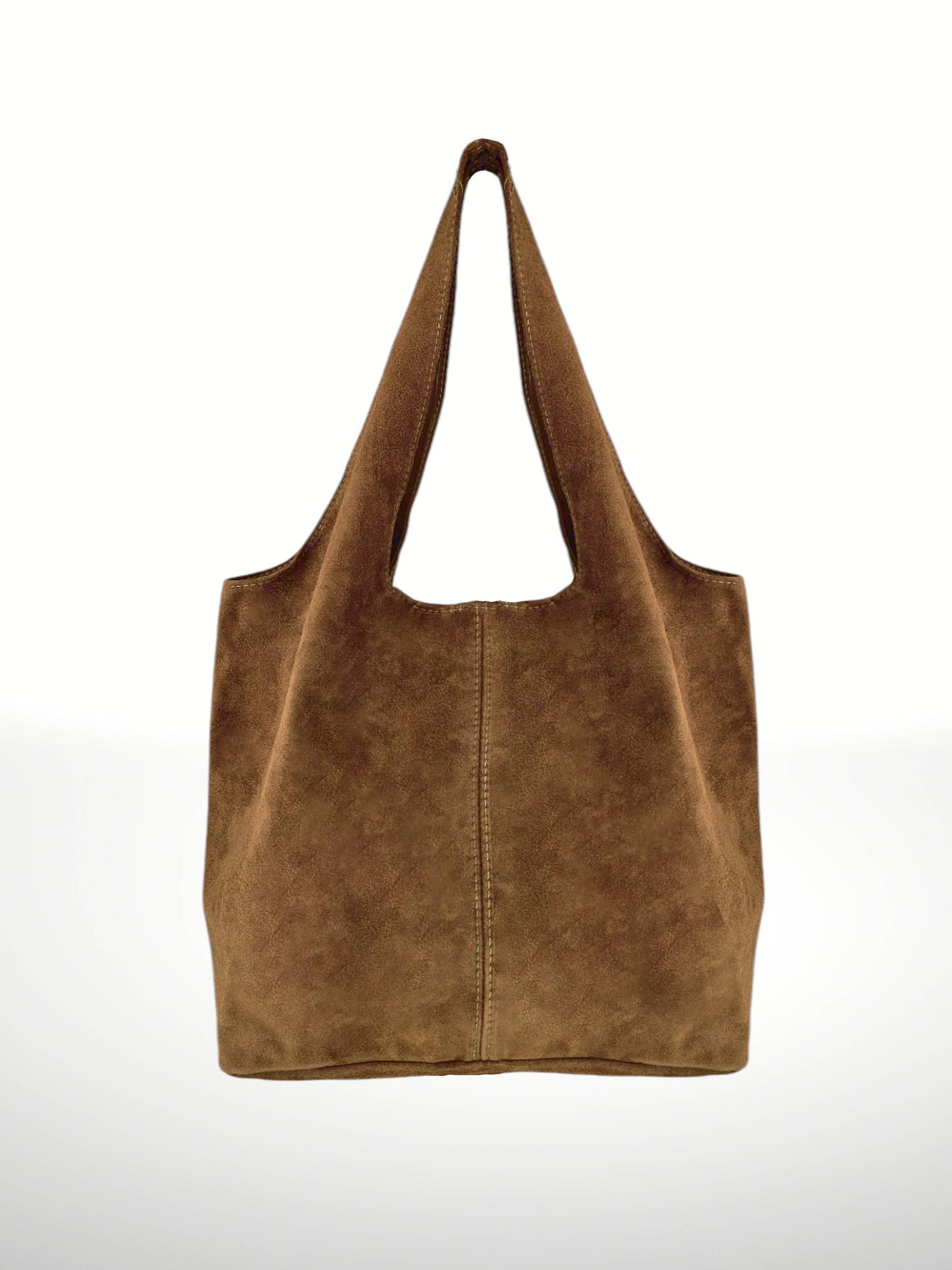 Giannina 221024 Suede Leather Shoulder Bag: Leather