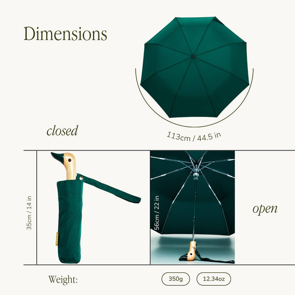 Forest Green Duck Umbrella