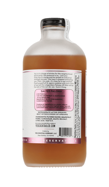 Sea Salted Grapefruit & Agave Cocktail Mixer