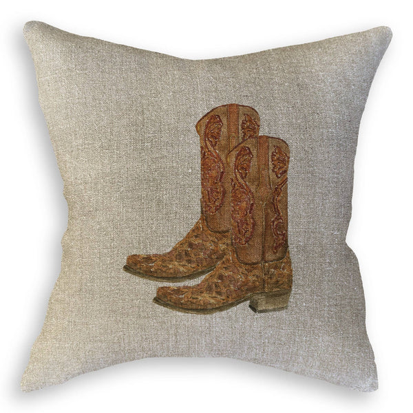 Brown Cowboy Boots: Dishtowel
