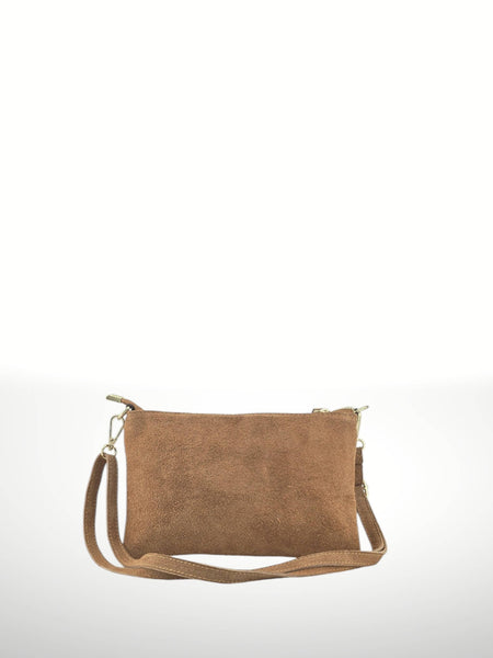 Uniles 250315 suede leather handbag: Leather