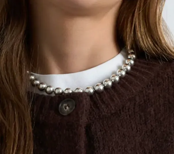 Elysium- Bead Choker Necklace- Steel 14K-Waterproof -: Gold
