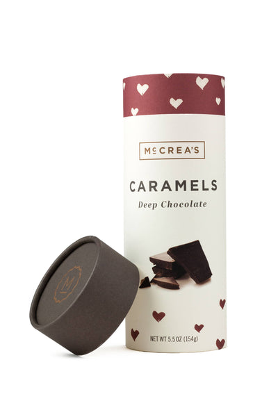 Caramels Tall Tube - Deep Chocolate