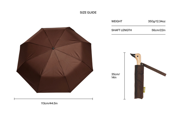 Espresso Brown Eco-friendly Duckhead Umbrella