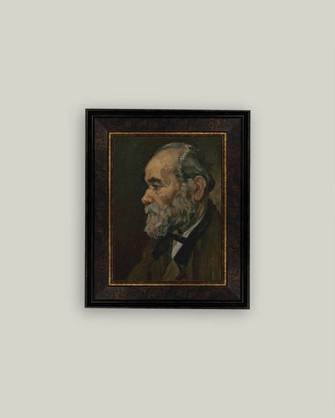 Portrait of an Old Man Framed Antique Art: 14x18