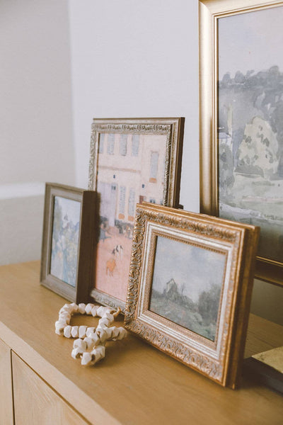 Wedeler Au Framed Antique Art: 18x14