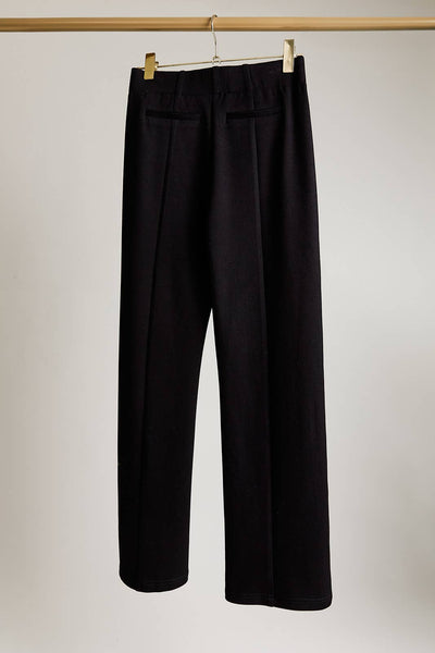 Scuba Wide Leg Pants: Black