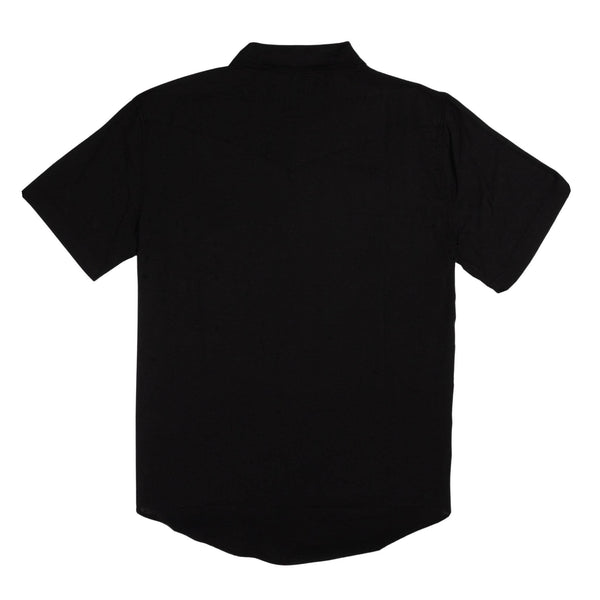 The Wyatt Pearl Snap Short Sleeve Solid Shirt: Antique White / XX-Large