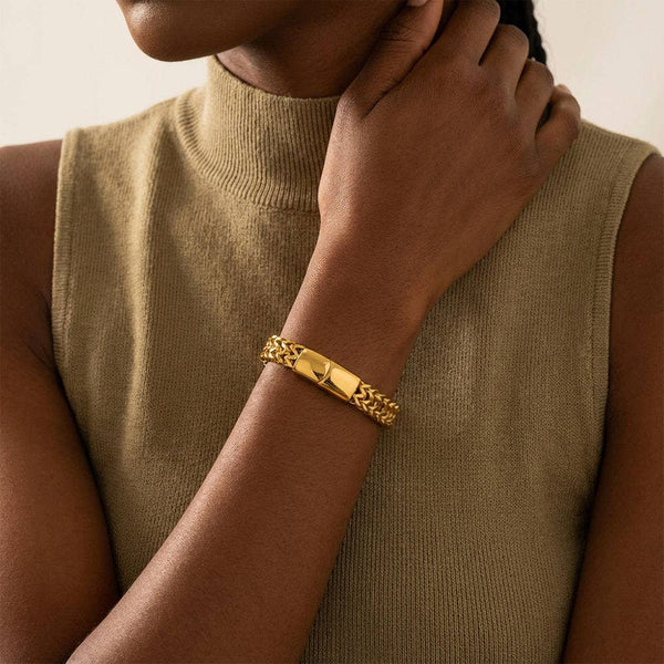 Estate Cuff Bracelet- Magnet Lock-Stainless Steel Bracelet