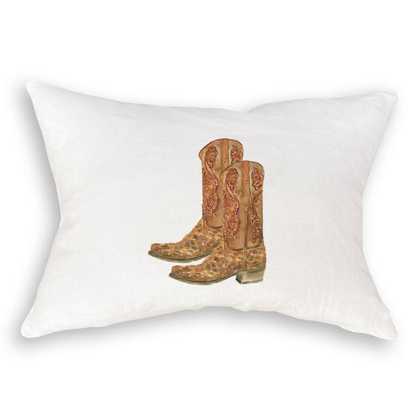 Brown Cowboy Boots: Dishtowel