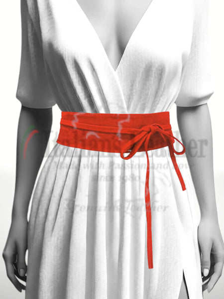 Judit Suede Sash Belt 220723: Leather