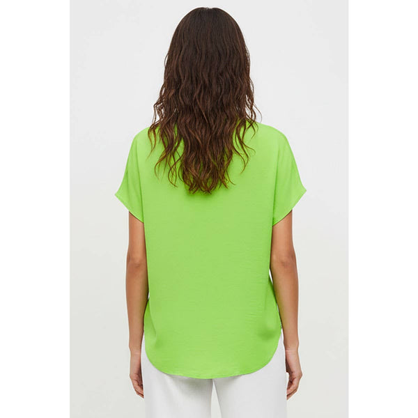 Drop Shoulder Regular Blouse: Khaki / M