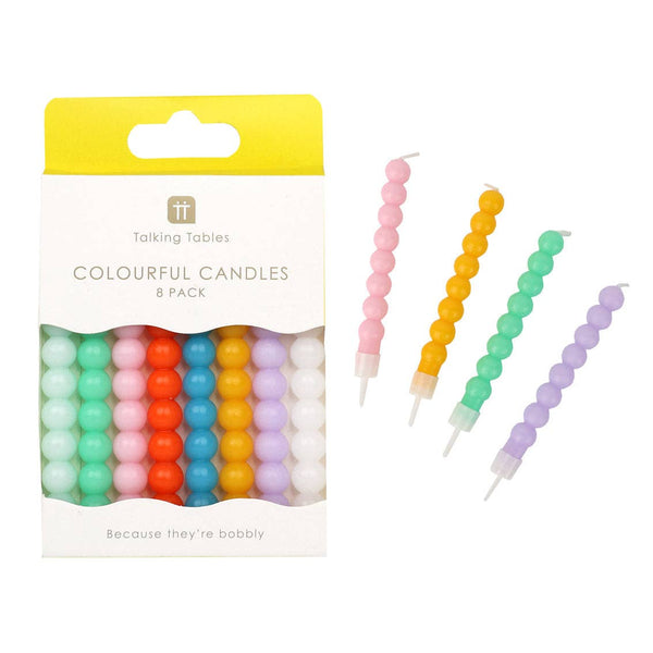 Bobble Birthday Candles - 8 Pack