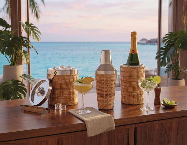 Rattan Cocktail Shaker