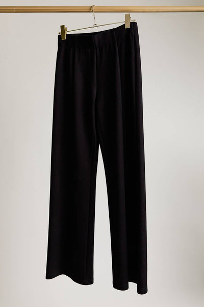 Scuba Wide Leg Pants: Black