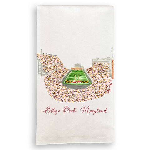 University of Maryland Football Stadium Dishtowel / Keep Words / -
