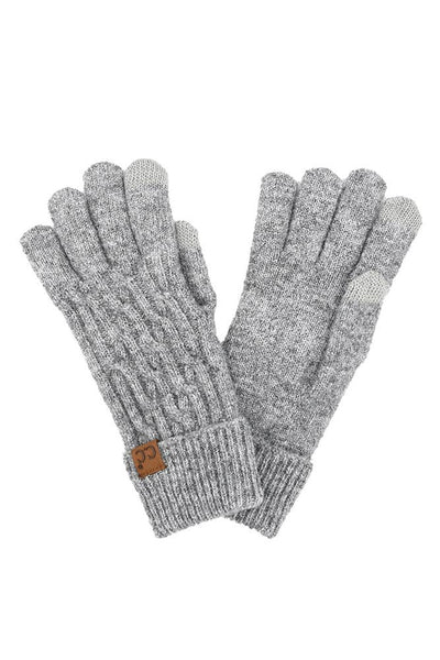 C.C Chain Link Cable Gloves: Oatmeal