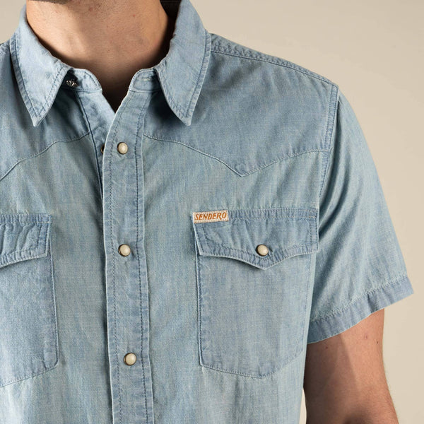 The Wyatt Pearl Snap Short Sleeve Solid Shirt: Antique White / XX-Large