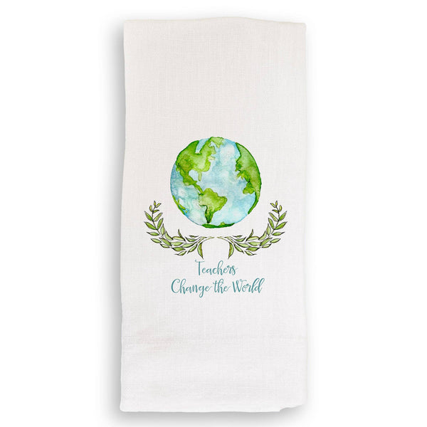 Teachers Change the World Tea Towel