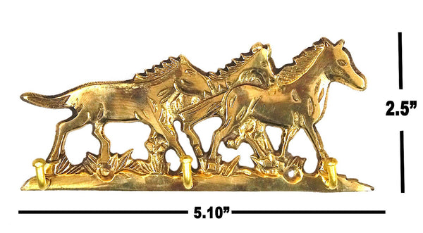 Horse Wall Hook - Brass