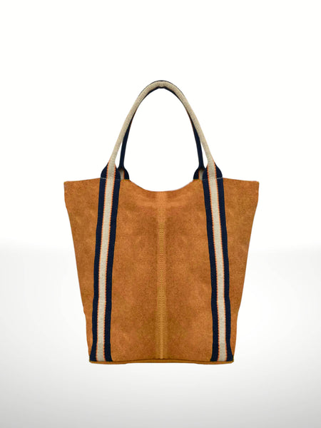 Melody Suede Leather Tote Bag 221890: Dark red
