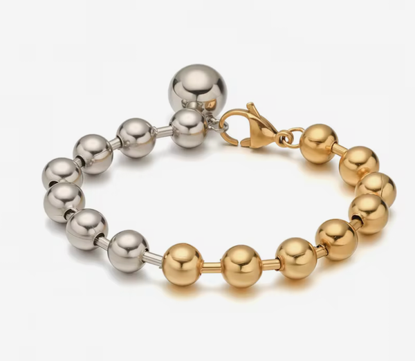 In Your Sphere of Orbit Bracelet- Waterproof- PVD: Two Tone